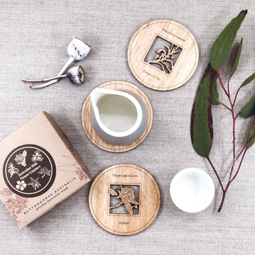 Coasters Round Flowers Set of 6 - Buttonworks