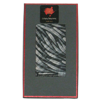 Silk Scarf Jeannie Petyarre Black & White - Utopia