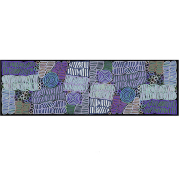 Silk Scarf Betty Long Purple/Green - Utopia