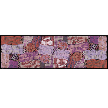 Silk Scarf Betty Long Lilac/Rust - Utopia