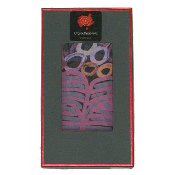 Silk Scarf Betty Long Lilac/Rust - Utopia