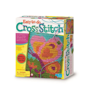 Front cover of Easy to do Cross Stitch kit featuring an image of a butterfly cross stitch pattern.