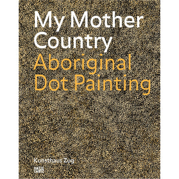 'My Mother Country Aboriginal Dot Painting' book cover featuring a dot painting in brown.