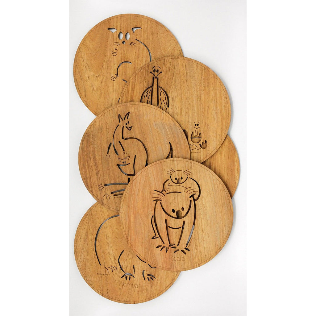 Placemat and Coaster Set Kangaroo - Buttonworks
