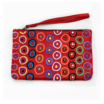 Clutch Leather with Wrist Strap Daisybell Kulyuru DKU925 - Better World Arts