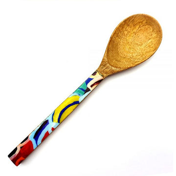 Serving Spoon Wood Anmanari Brown ABR863 - Better World Arts