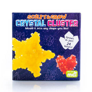 'Sculpt and Grow Crystal Cluster' boc featuring an image of a yellow star shaped crystal and a red heart shaped crystal.