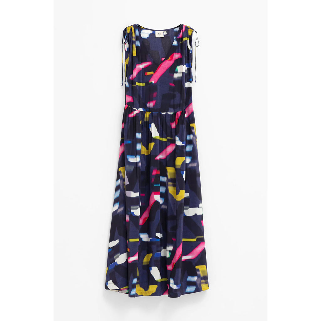 Dress Sid Navy Weven Print - Elk – National Museum Australia