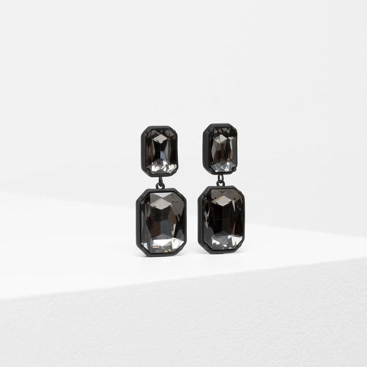 White & Black Diamond Reversible Hoop Earrings 1/3 ct tw Round-cut 10K  White Gold | Kay