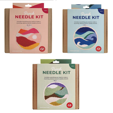 Punch Needle Kit Abstract Landscape Forrest - Isalbi