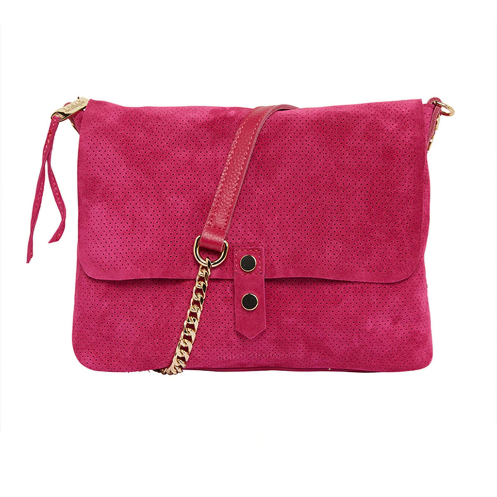 Handbag Paige Crossbody Perforated Hot Pink - Arlington Milne ...