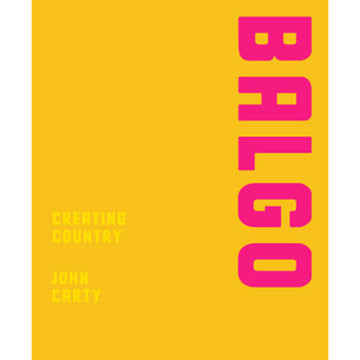 'Balgo' book cover featuring a bright yellow background with the title in pink.