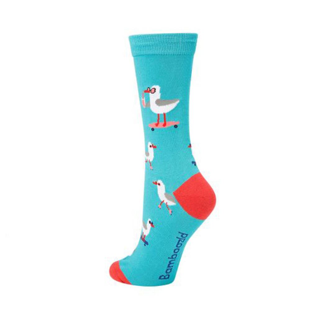 Socks Seaside Seagull Teal 2-8 Designed By Luka Va - Bamboozld ...