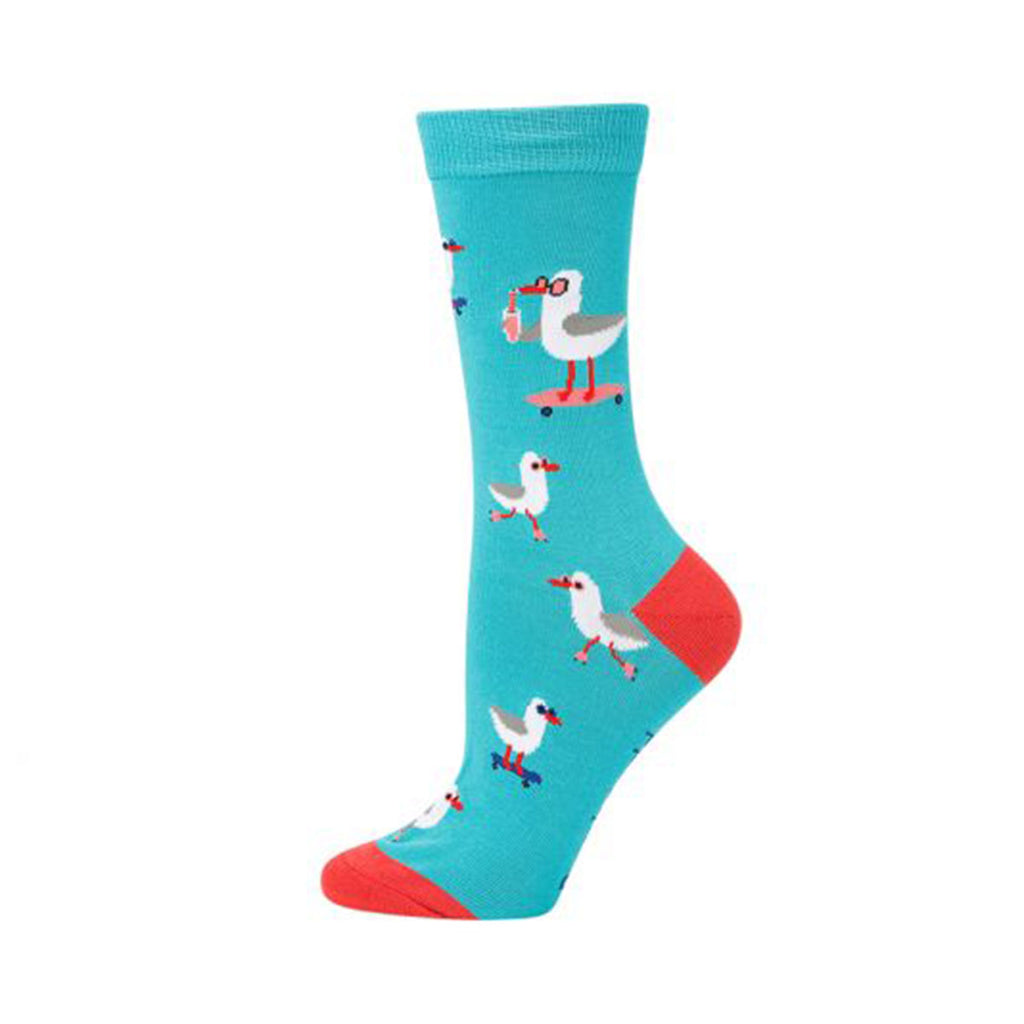 Socks Seaside Seagull Teal 2-8 Designed By Luka Va - Bamboozld ...