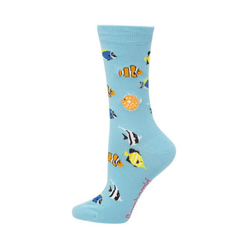 Socks Aquarium Blue 2-8 - Bamboozld