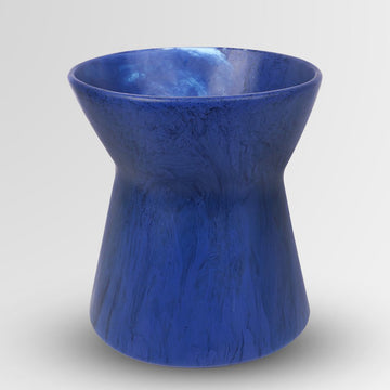 Vase Resin Bow Cobalt - Dinosaur Designs