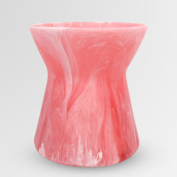 Vase Resin Bow Pink Guava - Dinosaur Designs
