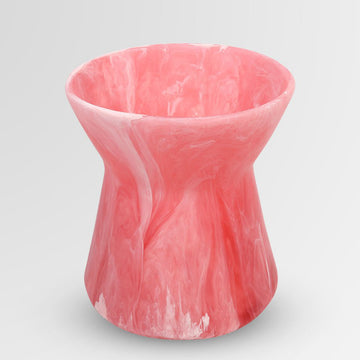 Vase Resin Bow Pink Guava - Dinosaur Designs