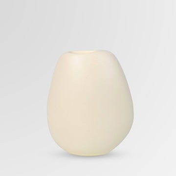 Vase Skipping Stone Medium Cream - Dinosaur Design