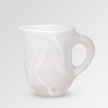 Large Resin Rock Jug White/Clear Swirl - Dinosaur Designs