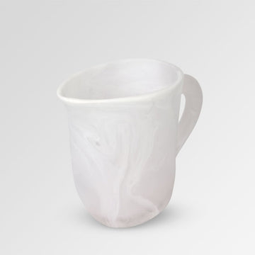 Large Resin Rock Jug White/Clear Swirl - Dinosaur Designs