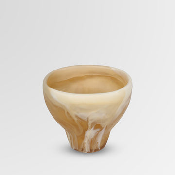 Vase Offering Small Caramel Swirl- Dinosaur Designs