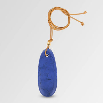 Pendant Rock Long Cobalt - Dinosaur Designs