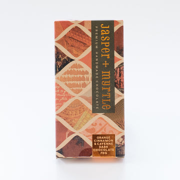 Chocolate Orange Cinnamon and Cayenne Dark Chocolate 70g - Jasper & Myrtle
