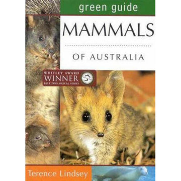 'Mammals of Australia' book cover featuring photos of animals including close ups.