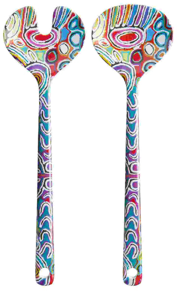 Salad Servers Melamine Judy Watson - Warlukurlangu