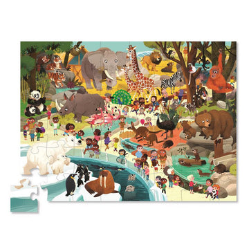 Puzzle Day at the Zoo 48pc - Crocodile Creek